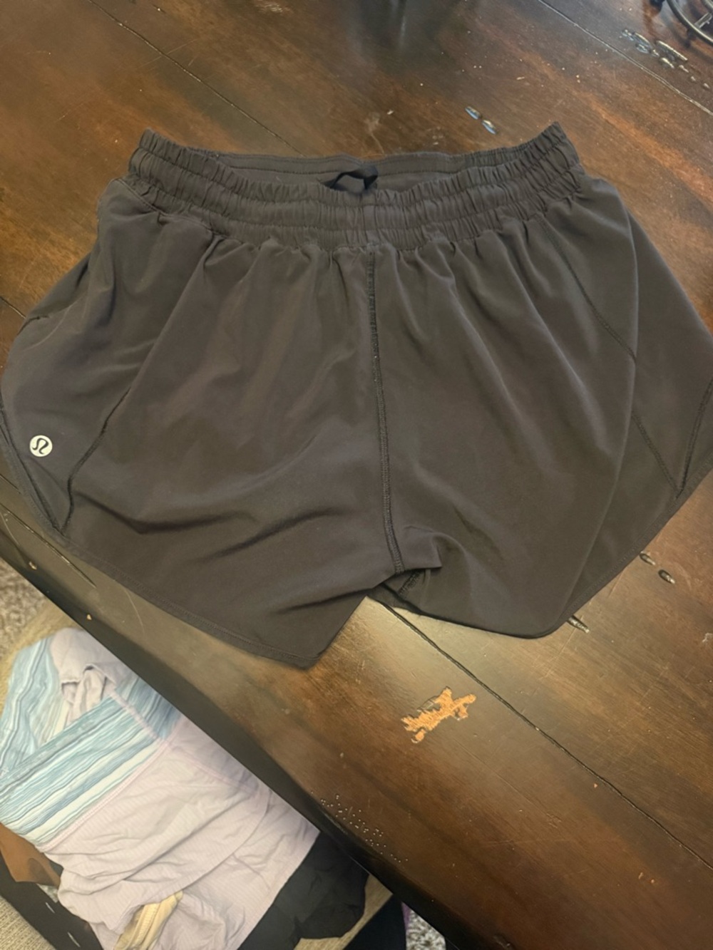 Lululemon Black Running Shorts Womens Size 6 Lined Athletic‎ Speed Up Hotty Hot